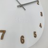 Velké bílé dřevěné hodiny LAVVU WHITE LCT4070