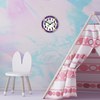 CLOCKODILE Dětské nástěnné hodiny fialové s koněm 25cm CCT0030