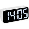 Atlanta 2604/0 - Stále svítící digitální budík s regulací jasu a hlasitosti