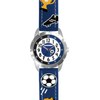 CLOCKODILE Svítící modré chlapecké hodinky FOTBAL CWB0070