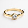 Zlatý prsten se zirkonem