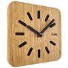 KUBRi 0163 - 30 cm hodiny z dubového masívu včetně dřevěných ručiček