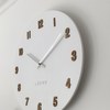 Velké bílé dřevěné hodiny LAVVU WHITE LCT4070