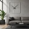 KUBRi 0860 - Luxusní 100 cm industriální hodiny z nerez oceli vyrobené v Česku