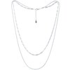 MINET Elegantní svojitý stříbrný náhrdelník