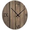 Flexistyle z246 - extra velké 80 cm nástěnné hodiny z přírodního dubu