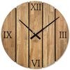Flexistyle z246 - extra velké 80 cm nástěnné hodiny z přírodního dubu