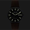 LAVVU Černé pánské hodinky se safírovým sklem Copenhagen Titanium Black