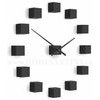 Designové nástěnné nalepovací hodiny Future Time FT3000BK Cubic black