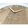 Flexistyle z228 - nástěnné hodiny z přírodního dubu s průměrem 30 cm