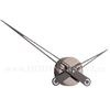 Designové nástěnné hodiny Future Time FT9650TT Hands titanium 60cm