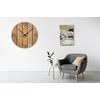 Flexistyle z246 - extra velké 80 cm nástěnné hodiny z přírodního dubu