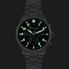 LAVVU Pánské titanové hodinky PILOT Chronograph Emerald Green 100M Sapphire