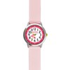 CLOCKODILE Růžové dívčí dětské hodinky se srdíčky a světle růžovým silikonovým řemínkem