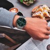 LAVVU Pánské hodinky YSTAD Chronograph Green s vodotěsností 100M LWM0252