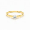 Zlatý prsten se zirkonem