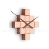 Designové nástěnné nalepovací hodiny Future Time FT3000CO Cubic copper