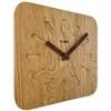 KUBRi 0153 - 30 cm hodiny z dubového masívu včetně dřevěných ručiček