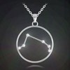 MINET Stříbrný náhrdelník Stars znamení BERAN Czech Crystal