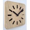 KUBRi 0160 - 20 cm hodiny z dubového masívu včetně dřevěných ručiček