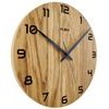 KUBRi HRC0028 - Dubové hodiny řízené signálem s tichým chodem