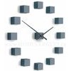 Designové nástěnné nalepovací hodiny Future Time FT3000GY Cubic grey