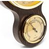 Barometr s teplměrem a vlhkoměrem na dřevěné podložce 6699-12