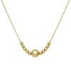 Zlatý náhrdelník s kuličkami