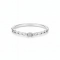 Zlatý 585/1000 prsten z bílého zlata s briliantem 186.9148 0,012ct