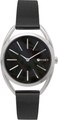 MINET Stříbrno-černé dámské hodinky ICON BLACK PEARL MESH MWL5211