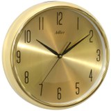 Adler 30285-gold - moderní hodiny s kovovým ciferníkem kryté zaobleným sklem