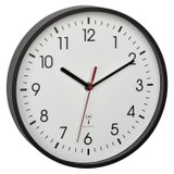 TFA 60.3550.01 - Nástěnné hodiny řízené DCF signálem - černé