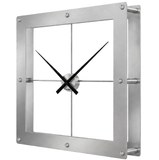 KUBRi 0800 - Luxusní 125 cm hodiny z nerez oceli vyrobené v Česku