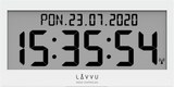 Bílé digitální hodiny s češtinou LAVVU MODIG řízené rádiovým signálem LCX0010
