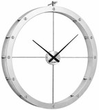 KUBRi 0710 - Luxusní gigantické hodiny z nerez oceli vyrobené v Česku