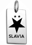 Ocelový přívěsek s logem klubu Slavia