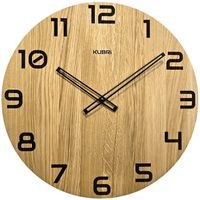 KUBRi 0094 - dubové hodiny české výroby o průměru 44 cm