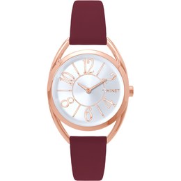 MINET Rose gold dámské hodinky s čísly ICON PINK MWL5250