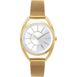 MINET Zlaté dámské hodinky ICON GOLD MESH