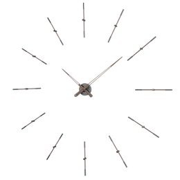 Designové nástěnné hodiny Nomon Merlin Walnut Graphite METP120N 125cm