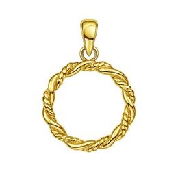 Zlatý 585/1000 přívěsek kroucený kruh 30233