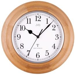 JVD NR27043/68 - dřevěné hodiny řízené signálem