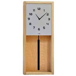 KUBRi 0301C - Kyvadlové hodiny české výroby z masivního dubu