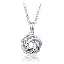 MINET Decentní stříbrný náhrdelník