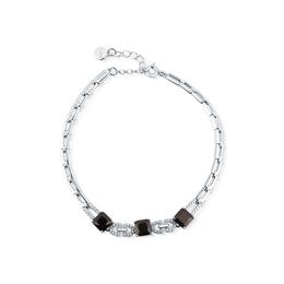 Náramek JVD SVLB0524XK6BL18 stříbrný