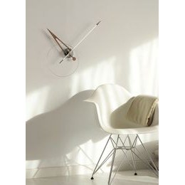 KUBRi 0181A - Luxusní dubové hodiny s epoxidovými doplňky