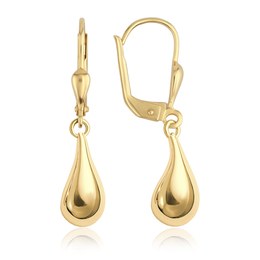MINET Elegantní zlaté náušnice kapky Au 585/1000 1,85g