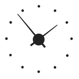 Hodiny Nomon OJ černé 50cm