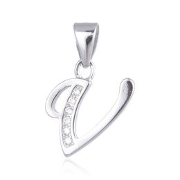 MOISS stříbrný přívěsek PÍSMENO V