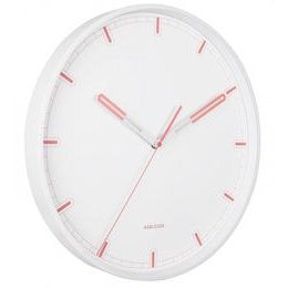 KUBRi 0181A - Luxusní dubové hodiny s epoxidovými doplňky